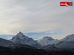11:17 hs. Y Ushuaia volvió a vestirse de blanco...