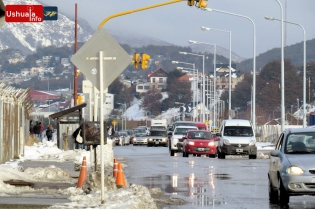 11:32 hs. Nieve en la ciudad
