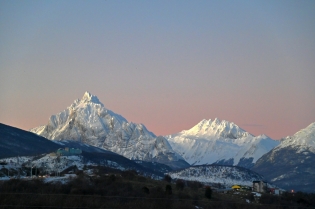 17:58 hs. Un magnífico atardecer fueguino