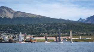 09:55 hs. la regata Globe 40 inicia su sexto tramo desde Ushuaia