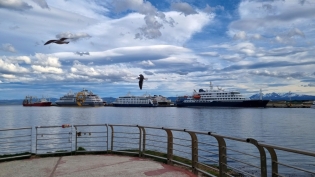 17:53 hs.Temporada de cruceros en Ushuaia