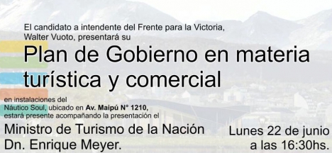 El Ministro Enrique Meyer acompañará en un acto a Walter Vuoto