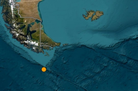 Un sismo de magnitud 4.4 se registró al sur de Ushuaia